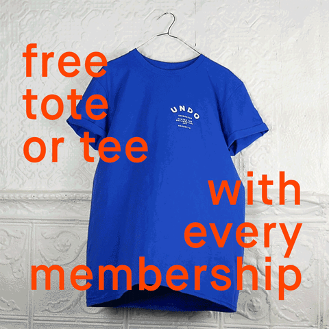 uniondocs free tote and tee with every membership GIF