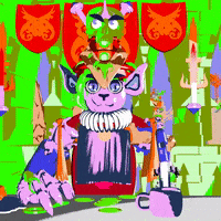 Cat Art GIF by Santi_OFF
