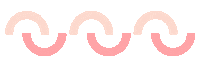 Waves Half Circle Sticker by Lucie Fink