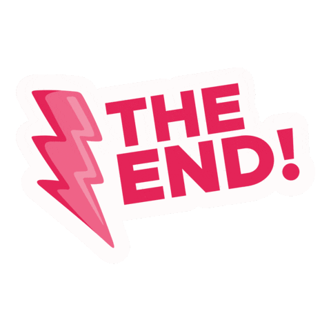 The End Pink Sticker by labrandr