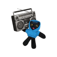 Cat Radio Sticker by comfortseoul