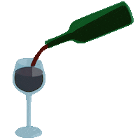 friday wine Sticker by ZinZen