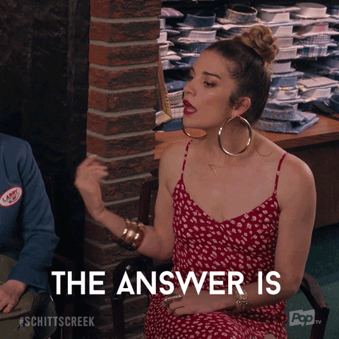 I Dont Know Pop Tv GIF by Schitt's Creek