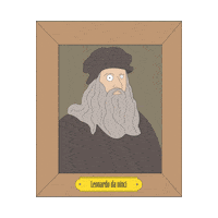 tijmeninspace leonardo davinci leonardodavinci Sticker