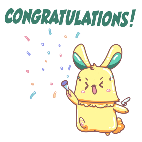 Congrats Celebrating Sticker by Milikumi