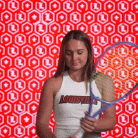 Tennis Go Cards GIF by Louisville Cardinals