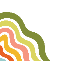 innerpeach happy rainbow retro waves Sticker