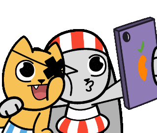 Selfie Pirate Sticker