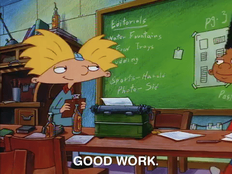 hey arnold nick splat GIF