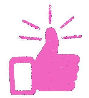 Pink Hand Sticker