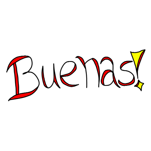 Saludo Ilustracion Digital Sticker