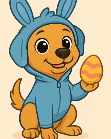 feraznft giphyupload dog easter pascoa GIF