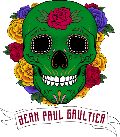 jpgaultier giphyupload flowers mexico diademuertos Sticker