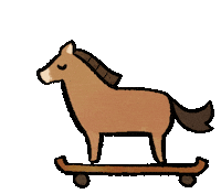 Horse Character Sticker by Sticky Brain Studios