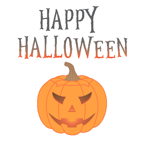 outfoxeddesign cat halloween spooky pumpkin Sticker