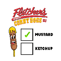 Texas Mustard Sticker by Fletcher’s Corny Dogs