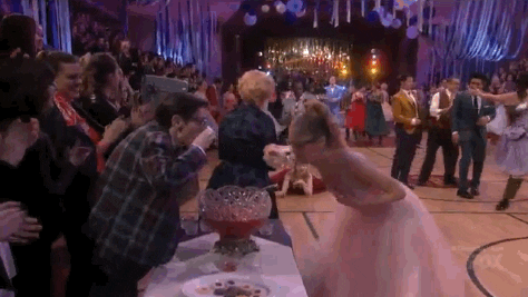 Patty Simcox Drinking GIF by Grease Live