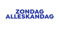 Alleskandag Sticker by De Zondag
