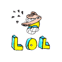 Laugh Out Loud Lol Sticker by diyala muir
