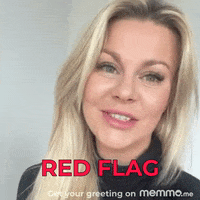Warning Red Flag GIF by memmo.me