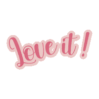 Happy Love It Sticker by La Tiendita Shabby Chic