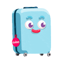 OUIGO_ES smile face plan viaje Sticker