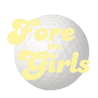 Golfing Womens Golf Sticker