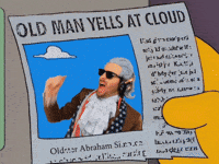 Grumpy Old Man Simpsons Meme GIF