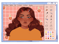 mm-mina art girl illustration aesthetic GIF