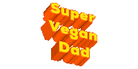 Happy Fathers Day Super Vegan Sticker by Aquafaba Test Kitchen