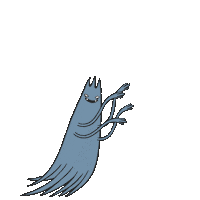 Ghost Beast Sticker by Ave Monsters