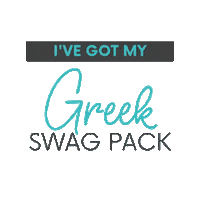 greekswagpack gsp chi upsilon sigma greek swag greek swag pack Sticker