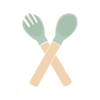 Tableware Fork And Spoon Sticker by Toddl.