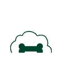 Dog Bone Sticker by ROMNEYS