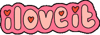 Love It Valentines Sticker by Poppy Deyes