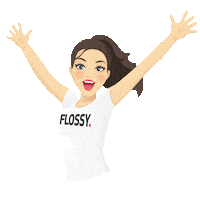 happy girl Sticker by Flossy Style