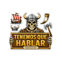 Skull Hablar Sticker