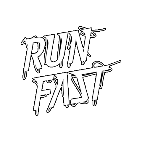 runfasteam giphygifmaker running run trail Sticker