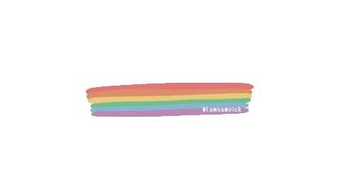 LSY031 giphyupload love rainbow proud Sticker