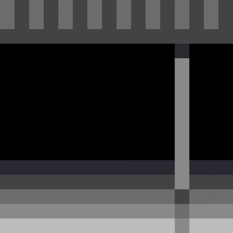 black and white pixel GIF by 16-x-16