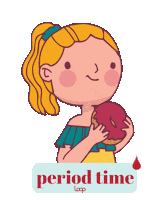Period Eating Sticker by Her Loop