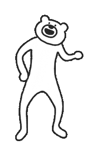 Dance Bear Sticker by takadabear