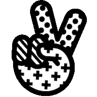 Yellow Star Christmas Sticker by peaceoutskincare