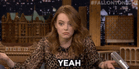 Emma Stone Lol GIF by The Tonight Show Starring Jimmy Fallon