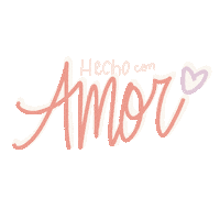 Lettering Hechoconamor Sticker