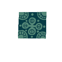 RavenAmberRavenscroft spinning teal tile tudor Sticker