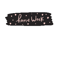 Pink Work Sticker