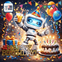 Happy Birthday Smile GIF by Digi 995