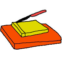 Knife Cooking Sticker