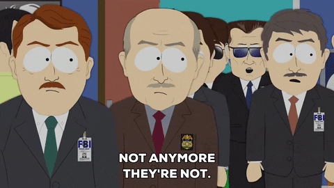 fbi agents GIF by South Park 